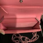 Chanel Women Wallet On Chain Flap Bag in Goatskin Leather-Pink - Imagen 6