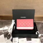 Chanel Women Wallet On Chain Flap Bag in Goatskin Leather-Pink - Imagen 3