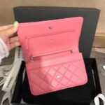 Chanel Women Wallet On Chain Flap Bag in Goatskin Leather-Pink - Imagen 4