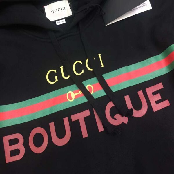 Gucci Men Gucci Boutique Print Sweatshirt – Black (1)