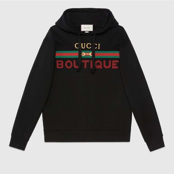 Gucci Men Gucci Boutique Print Sweatshirt – Black (6)