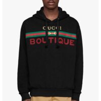 Gucci Men Gucci Boutique Print Sweatshirt – Black (6)
