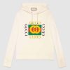 Gucci Men Oversize Sweatshirt with Gucci Logo in 100% Cotton-White