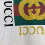 Gucci Men Oversize Sweatshirt with Gucci Logo in 100% Cotton-White – Bild 7