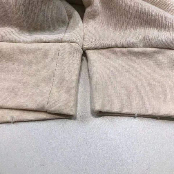 Gucci Men Oversize Sweatshirt with Gucci Logo in 100% Cotton-White (9)