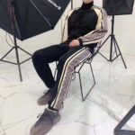 Gucci Men Oversize Technical Jersey Jacket in GG Printed Nylon-Black - Imagen 5