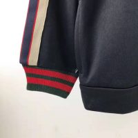 Gucci Men Technical Jersey Jacket-Black (1)