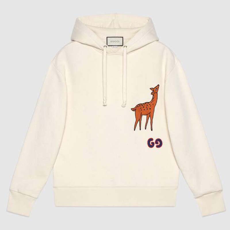 gucci white hoodie women's