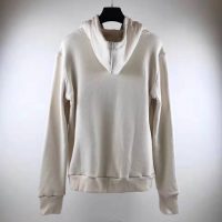 Gucci Women Hooded Sweatshirt with Deer Patch in 100% Cotton-White (11)