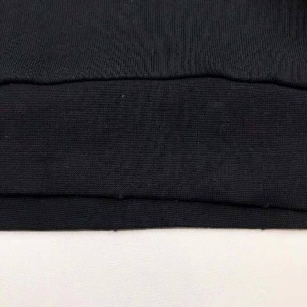 Gucci Women Oversize Sweatshirt with Gucci Logo in 100% Cotton-Black (4)
