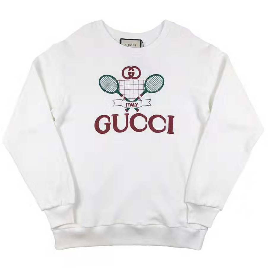 Oversize sweatshirt on sale with gucci tennis