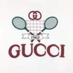 Gucci Women Oversize Sweatshirt with Gucci Tennis in 100% Cotton-White - Image 4