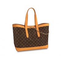 Louis Vuitton LV Men Cabas Voyage in Iconic Monogram Canvas and Natural Leather-Brown (1)