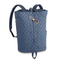 Louis Vuitton LV Men Chalk Backpack in Monogram Denim-Blue (1)