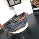 Louis Vuitton LV Men Damier Cobalt Race Discovery Bumbag in Monogram Canvas-Orange - Image 2
