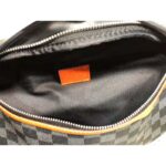 Louis Vuitton LV Men Damier Cobalt Race Discovery Bumbag in Monogram Canvas-Orange - Image 7