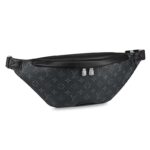 Marsupio da uomo Louis Vuitton LV Discovery in tela Monogram Eclipse - Grigio