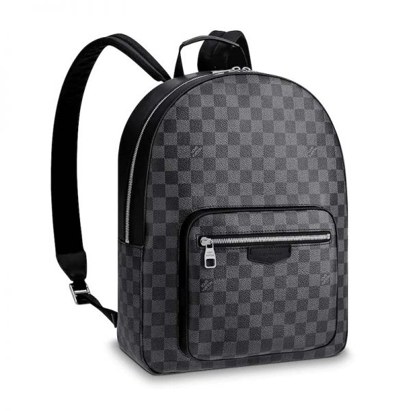 Louis Vuitton LV Men Josh Backpack in Damier Graphite Canvas-Grey (1)