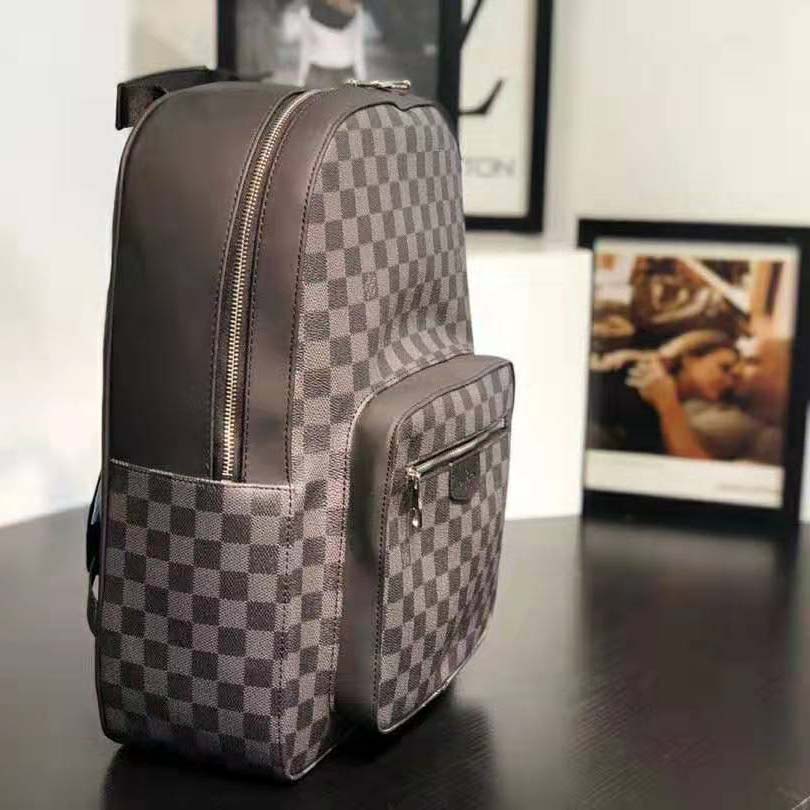 Louis Vuitton LV Men Josh Backpack in Damier Graphite Canvas-Grey - LULUX