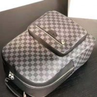 Louis Vuitton LV Men Josh Backpack in Damier Graphite Canvas-Grey (1)