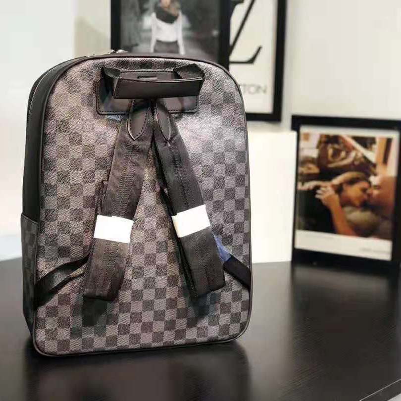 Louis Vuitton LV Men Josh Backpack in Damier Graphite Canvas-Grey - LULUX