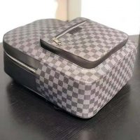 Louis Vuitton LV Men Josh Backpack in Damier Graphite Canvas-Grey (1)