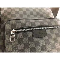 Louis Vuitton LV Men Josh Backpack in Damier Graphite Canvas-Grey (1)