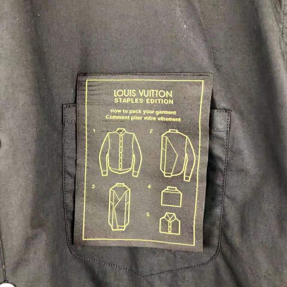 Louis Vuitton LV Men Louis Vuitton Staples Edition DNA Shirt-Black - LULUX