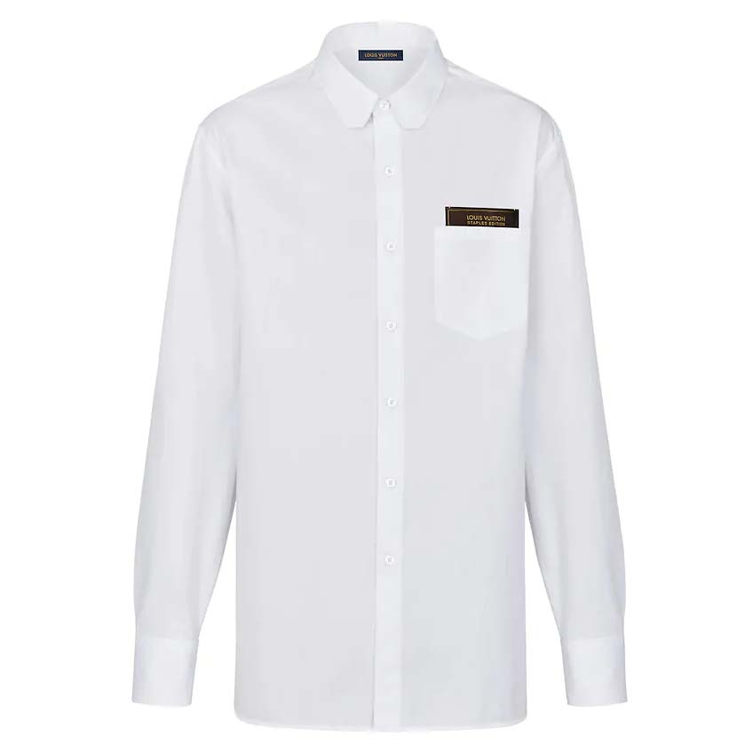 Louis Vuitton LV Men Louis Vuitton Staples Edition DNA Shirt-White - LULUX
