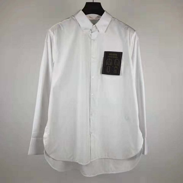 Louis Vuitton LV Men Louis Vuitton Staples Edition DNA Shirt-White (3)