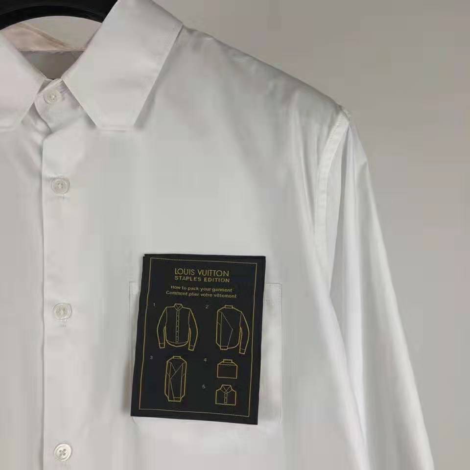 Genuine Louis Vuitton Staples Edition DNA Oxford Shirt S Ocean