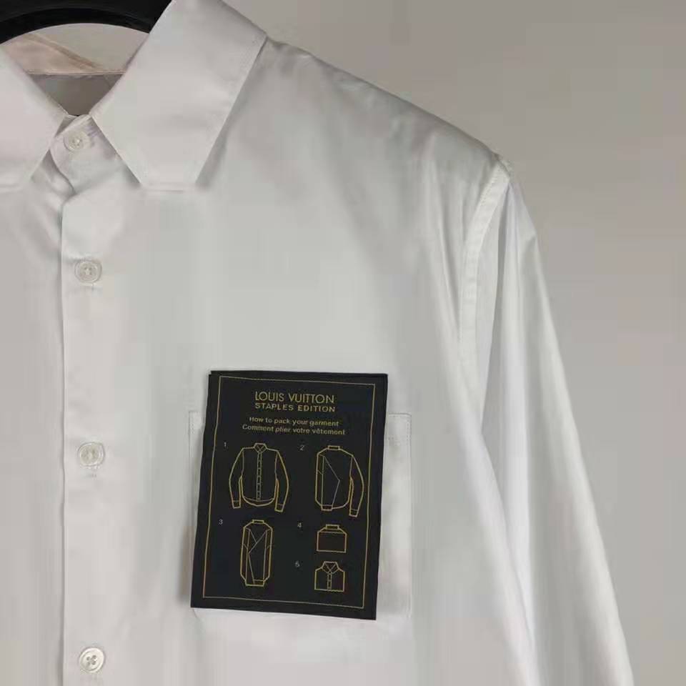 Louis Vuitton LV Men Louis Vuitton Staples Edition DNA Shirt-White