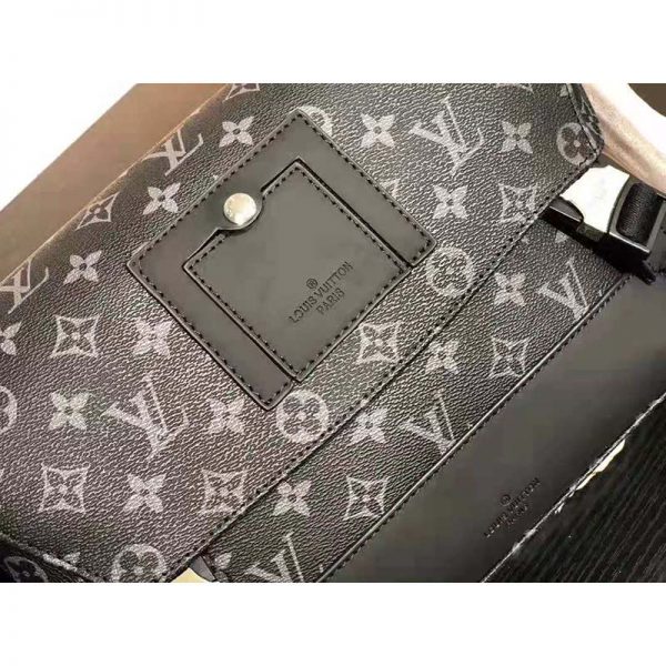 Louis Vuitton LV Men Messenger PM Voyager in Monogram Eclipse Canvas-Grey (7)