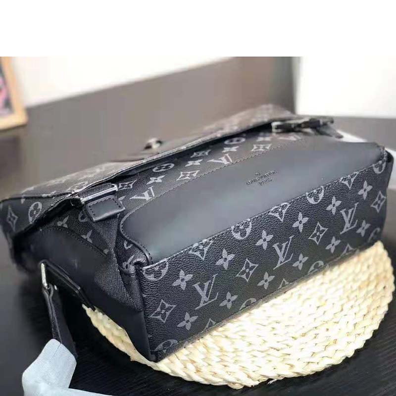 LV LV Men Messenger PM Voyager Bag in Monogram Eclipse Canvas