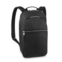 Louis Vuitton LV Men Michael NM Backpack in Damier Infini Leather-Black (1)