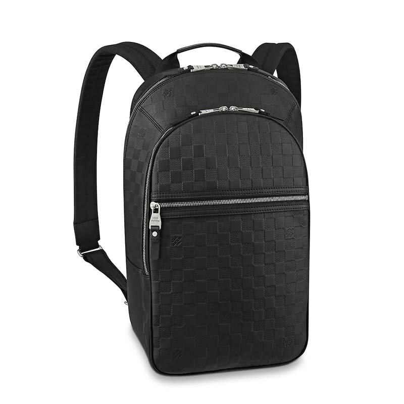 Louis Vuitton // Black Leather Michael Damier Infini Backpack – VSP  Consignment