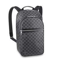 Louis Vuitton LV Men Michael NM Backpack in Damier Infini Leather-Black (1)
