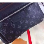 Louis Vuitton LV Men Outdoor Messenger Bag in Taïga Leather with Monogram Canvas-Black - Bild 9