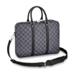 Louis Vuitton LV Men Porte-Documents Voyage PM in Damier Graphite Canvas – Image 2
