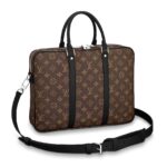 Louis Vuitton LV Men Porte-Documents Voyage PM in Monogram Macassar Canvas - Image 2