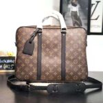 Louis Vuitton LV Men Porte-Documents Voyage PM in Monogram Macassar Canvas-Brown – Image 2