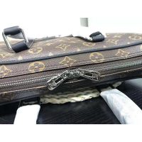 Louis Vuitton LV Men Porte-Documents Voyage PM in Monogram Macassar Canvas-Brown (1)