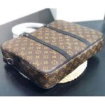 Louis Vuitton LV Men Porte-Documents Voyage PM in Monogram Macassar Canvas-Brown – Image 6