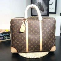 Louis Vuitton LV Men Porte-Documents Voyage in Monogram Canvas-Sandy (1)