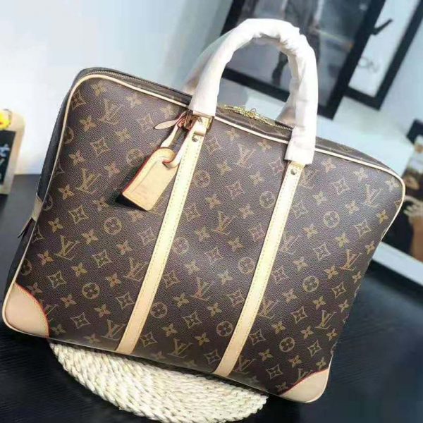 Louis Vuitton LV Men Porte-Documents Voyage in Monogram Canvas-Sandy (3)