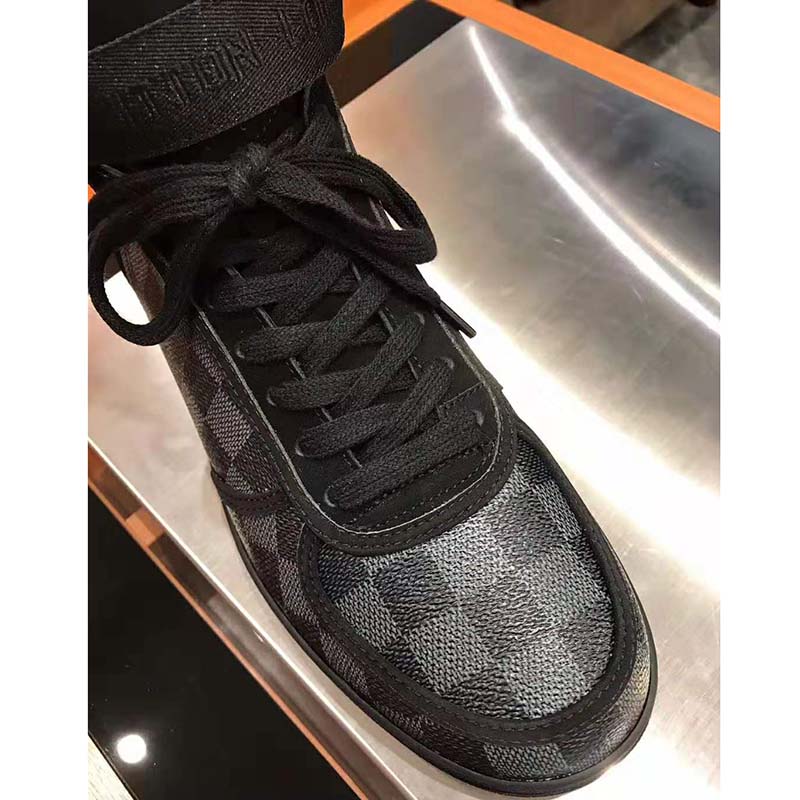 Louis Vuitton Grey/Black Damier Graphite Canvas Rivoli High Top