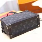 Louis Vuitton LV Men Soft Trunk Soft-Sided Messenger Bag in Monogram Eclipse Canvas-Grey - immagine 6