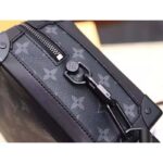Louis Vuitton LV Men Soft Trunk Soft-Sided Messenger Bag in Monogram Eclipse Canvas-Grey - immagine 8