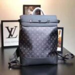Louis Vuitton LV Men Steamer Backpack in Monogram Eclipse Canvas-Grey - immagine 2