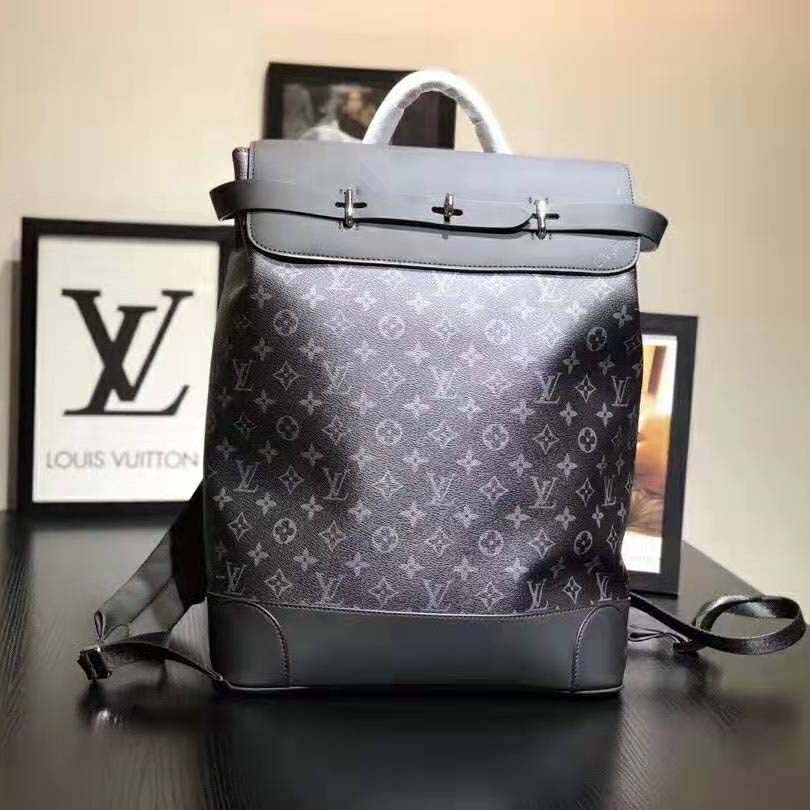 LOUIS VUITTON Monogram Eclipse Steamer Backpack 1285705